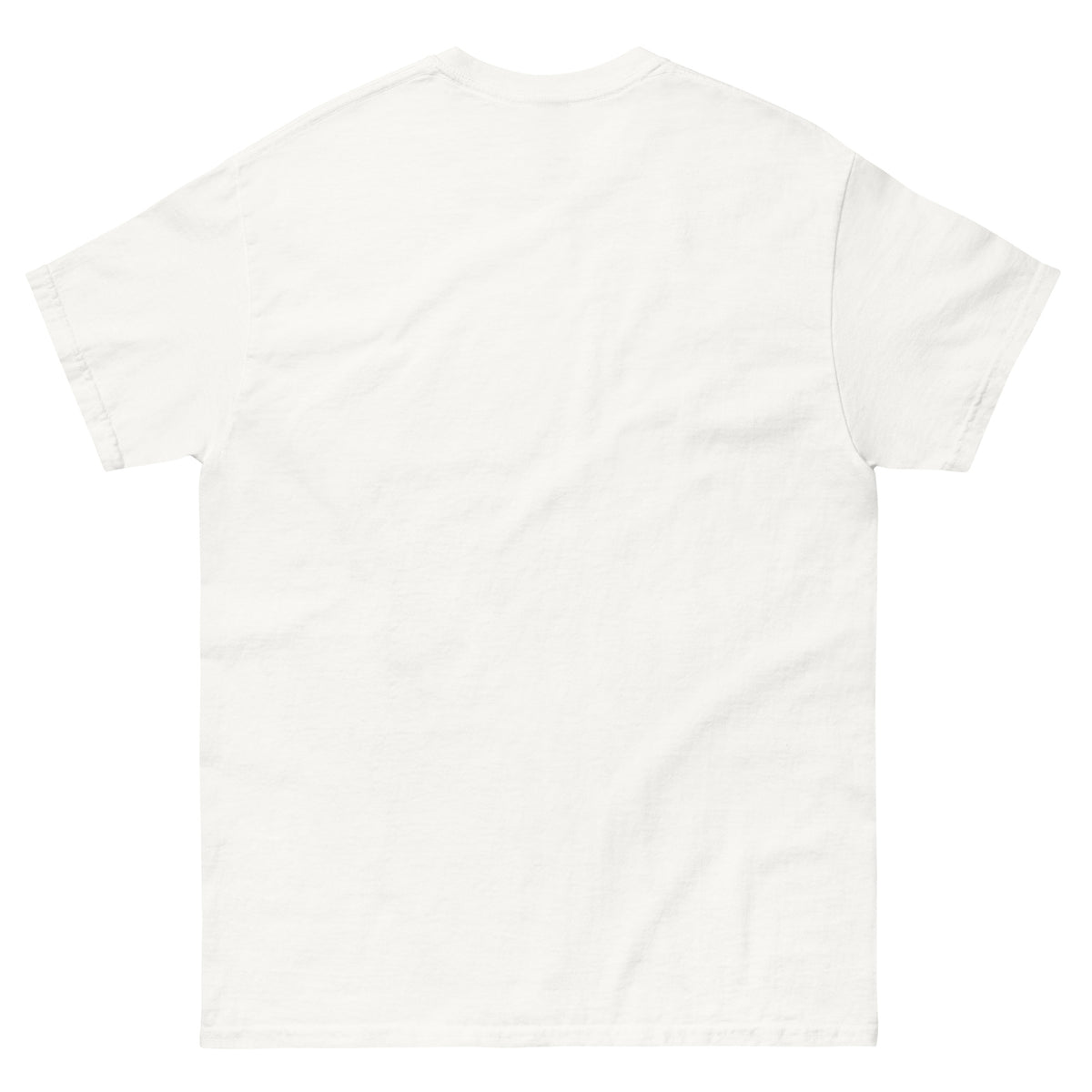 T-shirt Classic blanc RGLMT, design Dominique – vue de dos