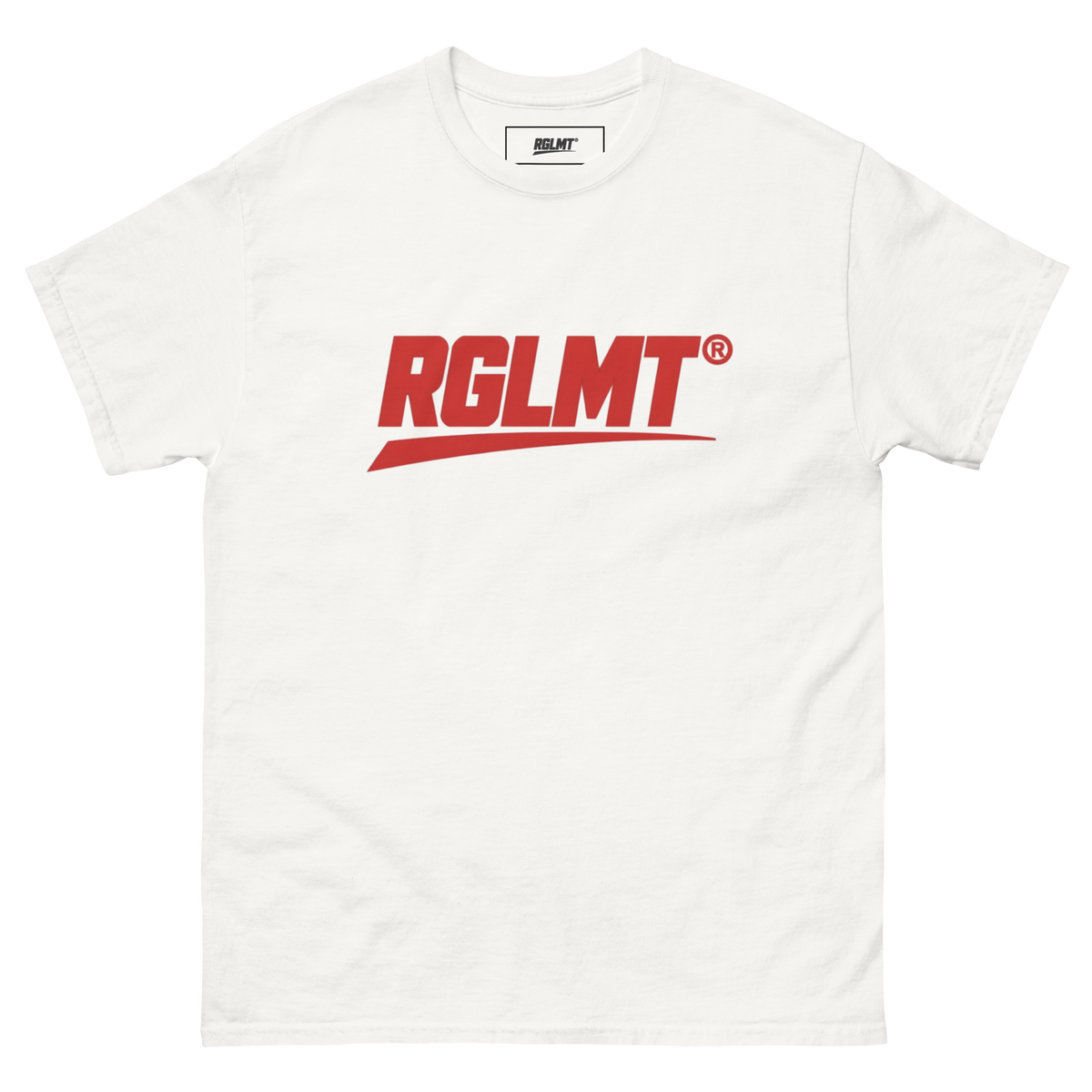T-shirt Classic blanc RGLMT, design Rouge – vue avant