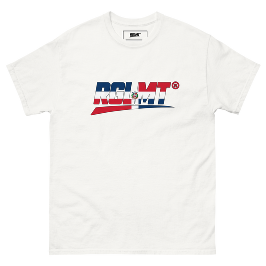 T-shirt Classic RGLMT, design République dominicaine – détail du design