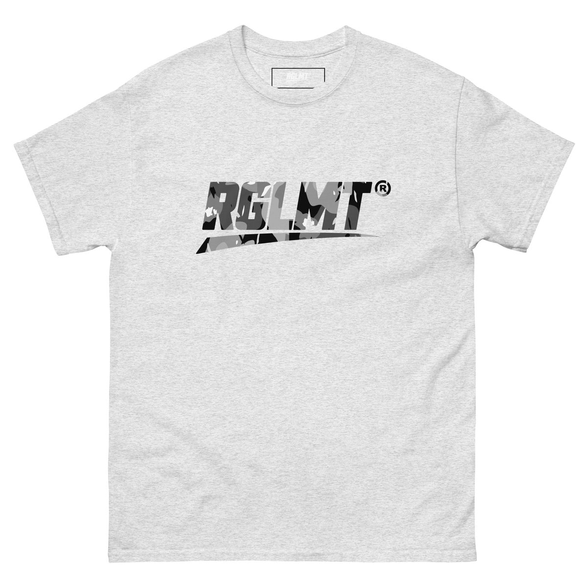 T-shirt Classic cendre RGLMT, design Cendre – vue avant