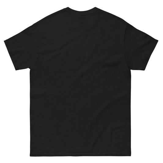 T-shirt Classic noir RGLMT, design Dominique – vue de dos