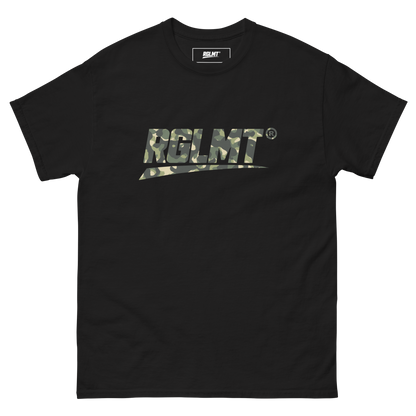 T-shirt Classic noir RGLMT, design Jungle – vue avant