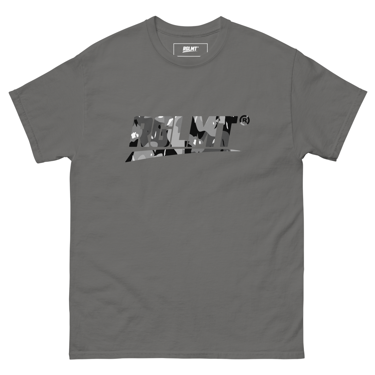T-shirt Classic anthracite RGLMT, design Cendre – vue avant