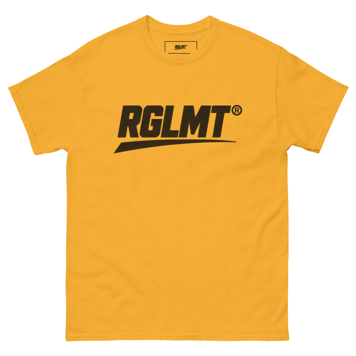 T-shirt Classic doré RGLMT, design Noir – vue avant