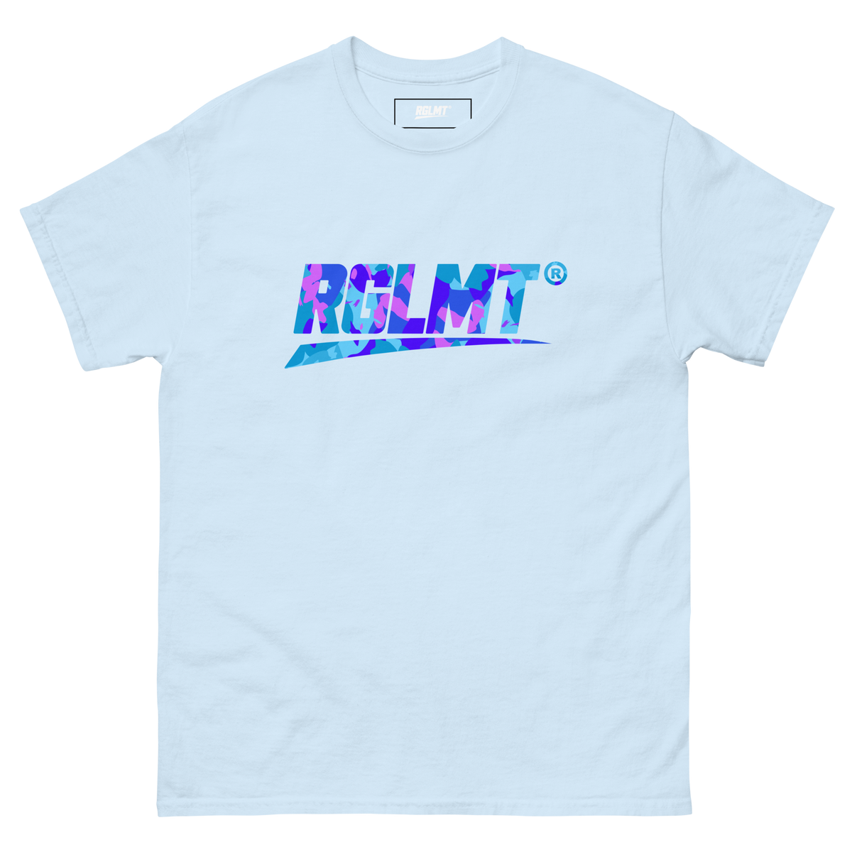 T-shirt Classic bleu clair RGLMT, design Tokyo – vue avant