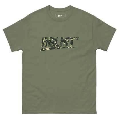 T-shirt Classic vert militaire RGLMT, design Jungle – vue avant