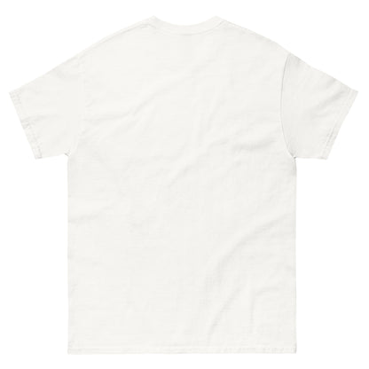 T-shirt Classic blanc RGLMT, design Dominique – vue de dos