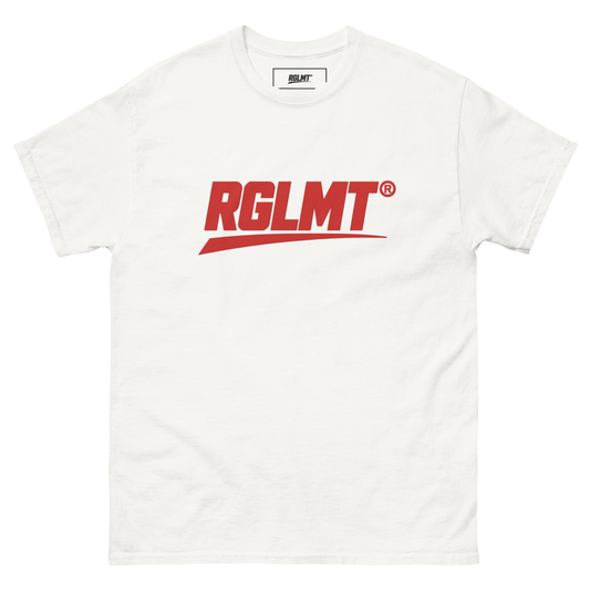 T-shirt Classic blanc RGLMT, design Rouge – vue avant