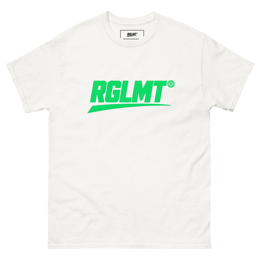 T-shirt Classic blanc RGLMT, design Vert – vue avant