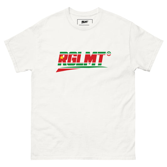 T-shirt Classic blanc RGLMT, design Guadeloupe – vue avant