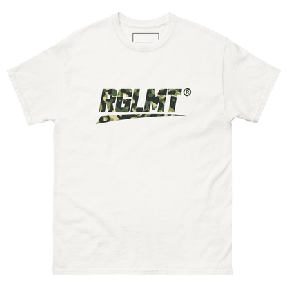 T-shirt Classic blanc RGLMT, design Jungle – vue avant