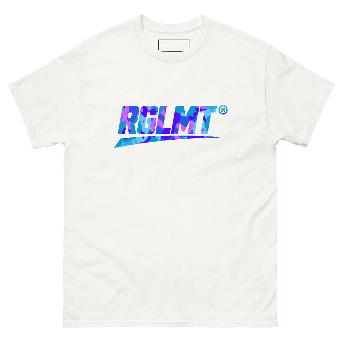 T-shirt Classic blanc RGLMT, design Tokyo – vue avant