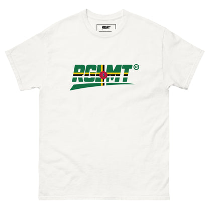 T-shirt Classic blanc RGLMT, design Dominique – vue avant